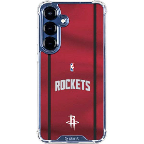 NBA Houston Rockets Jersey Galaxy S25 Clear Case